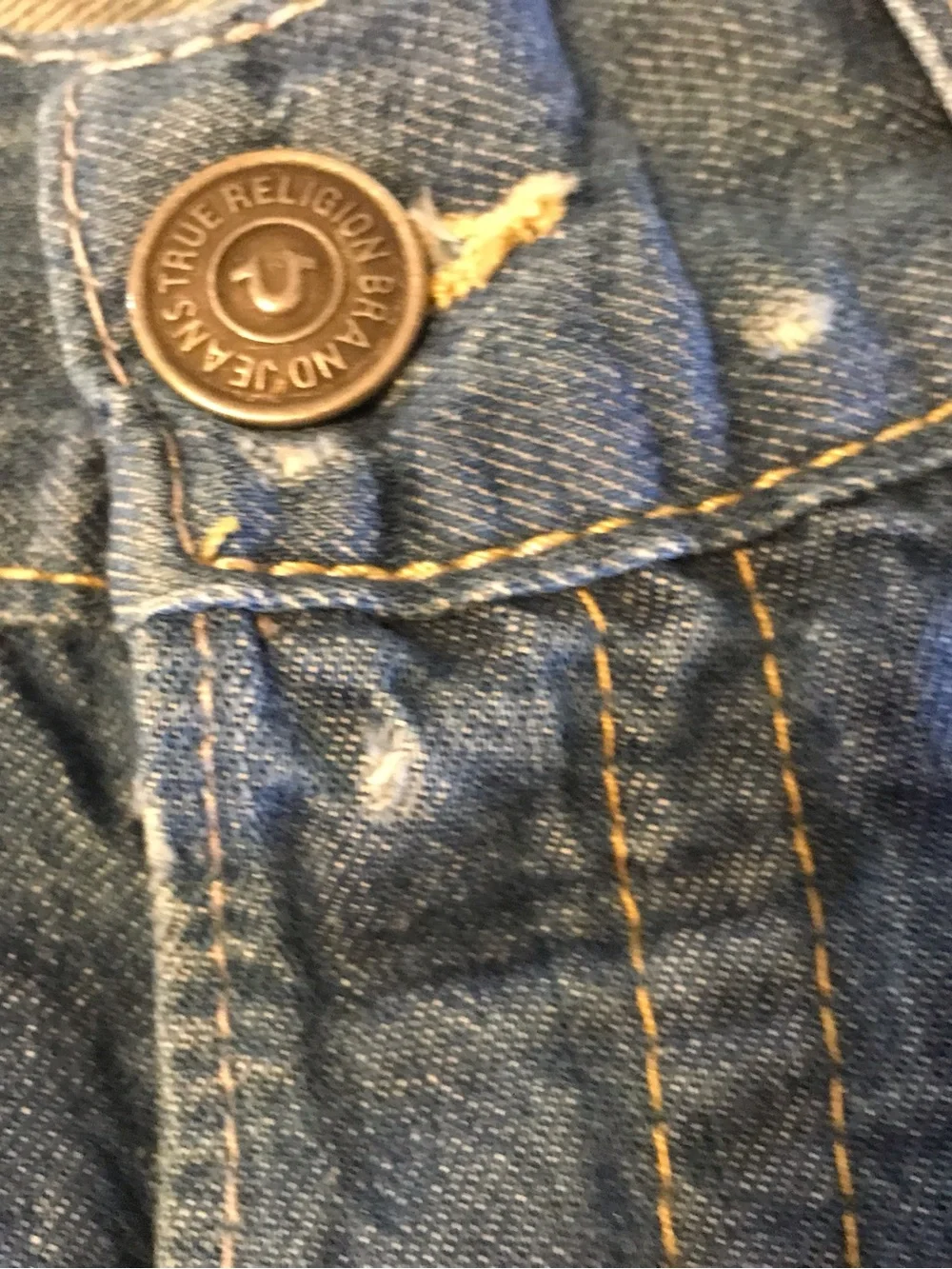 TRUE RELIGION Geno Cut Off Short Made in the USA Sz 36 36X12